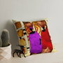 Aberto Design Cojín Multicolor con Relleno de Silicona 43 x 43 cm